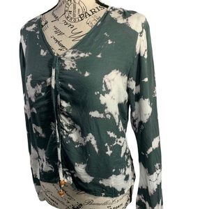 Blue Sky boHo, crop tie-dye women’s, small viscose blouse